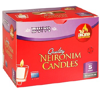 Ner Mitzva Neronim 6 Hours 72 pack