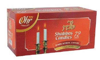 Ohr Shabbat Candles 72 pack