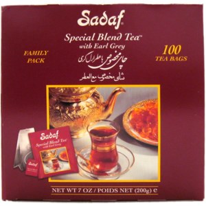 Sadaf Tea W/ Earl Grey 100 cts