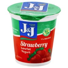 J & J Yogurt Strawberry 7 oz