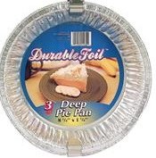 Durable Foil Deep Pie 3pk