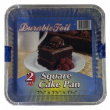 Durable Foil Square Cake 2 pack