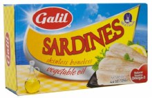 Galil Sardines Boneless Vegetables Oil 4.4 oz