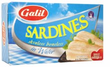 Galil Sardines Boneles Water 4.4 oz