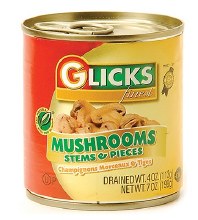 Glicks Mushrooms Stems 8 oz