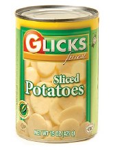 Glicks Sliced Potatoes 15 oz