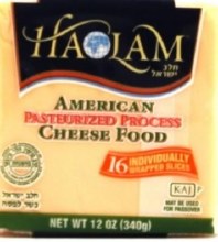 Haolam American Cheese 16 count   Yellow