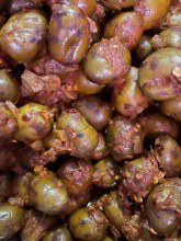 Harissa Green Olives