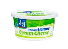 J & J Cream Cheese Whipped w/ Vegetables 8 oz