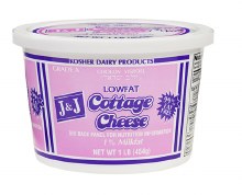 J & J  Cottage Cheese 1 % 16 oz