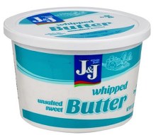 J & J Whipped Butter 8 oz