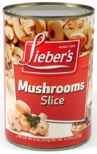 Liebers Mushroom Sliced 8 oz