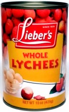 Liebers Whole Lychees 15 oz