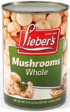 Liebers Whole Mushrooms 8 oz