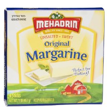 Mehadrin Margarine unsalted   1 lb.