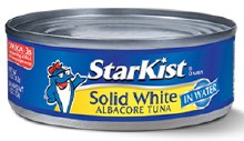 Starkist Solid White Albacore in Water   5 oz