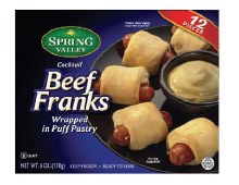 Spring V. Beef Franks 6 oz