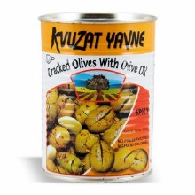 Yavne Cracked Spicy Olives 19 oz