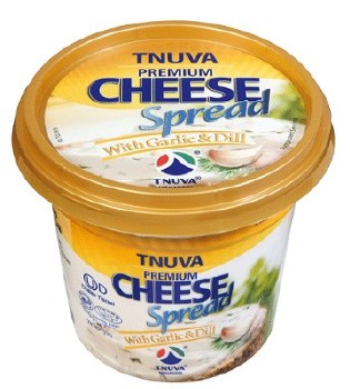 Tnuva Cheese Spread garlic &amp; dill  7.94 oz