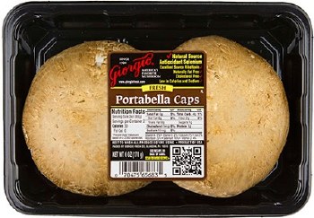 Whole Portobello Mushrooms Cello Pack 6 oz