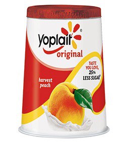 Yoplait Orig Peach 6 oz
