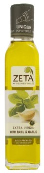 Zeta Olive Oil Basil &amp; Garlic 8.5 oz