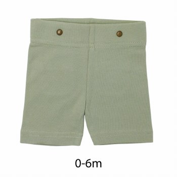 Organic Cotton Suspender Shorts Fern