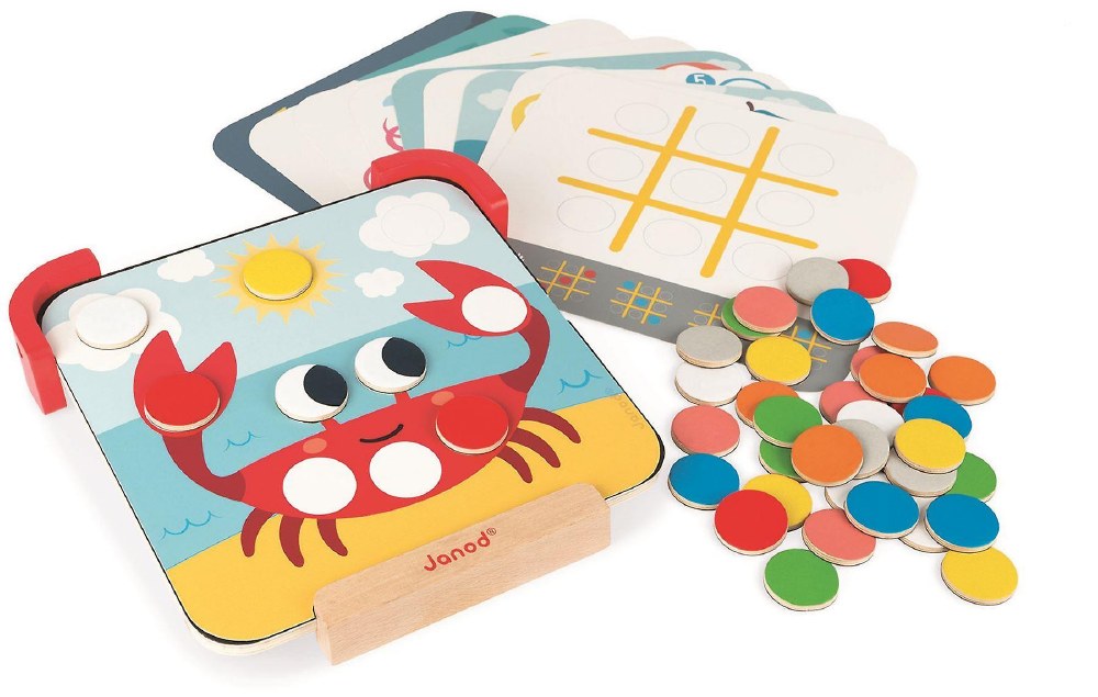 janod wooden magnetic educational game