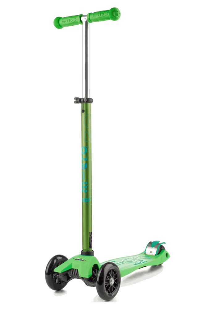 green mini micro scooter