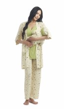Everyly Grey Analise 5 Piece Pajama Set in Nature