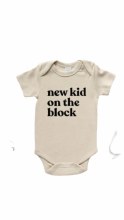Gladfolk Organic New Kid on the Block Baby Bodysuit