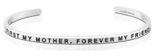 MantraBand First My Mom, Forever My Friend Silver