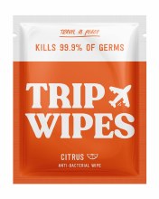 Trip Wipes Single Anti-Bacterial Wipe