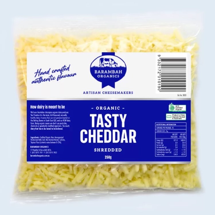 Cheese Tasty Cheddar Shredded 250gm