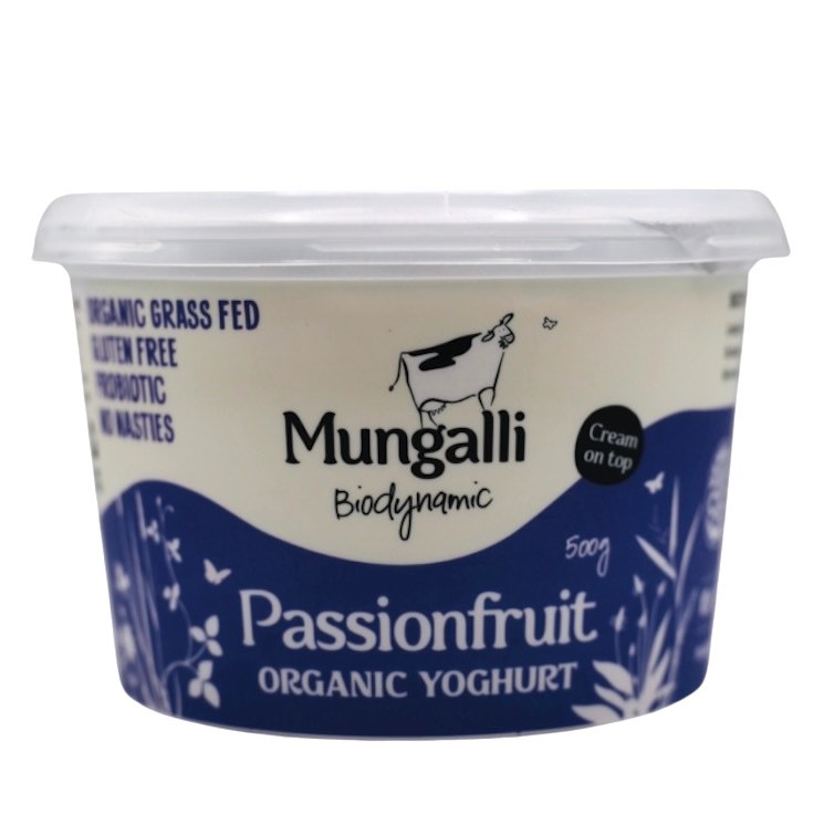 Yoghurt Passionfruit 500g Biodynamic