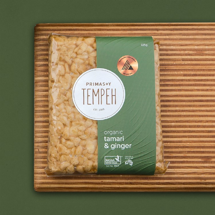 Tempeh Pre-Cooked - Tamari Ginger 225gm