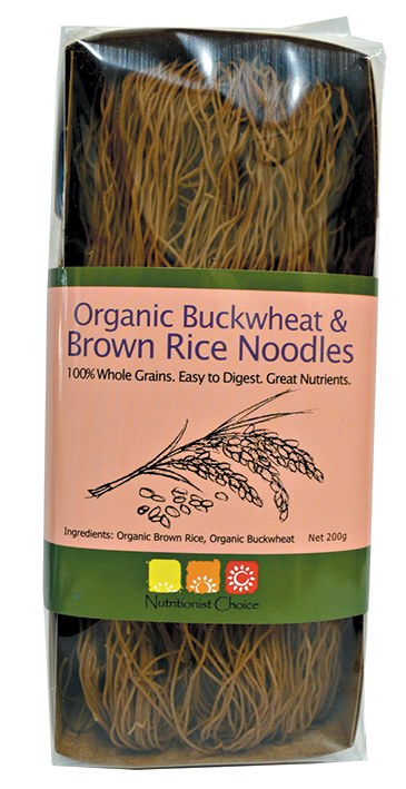 Rice Noodles Buckwheat &amp; Brown 200gm