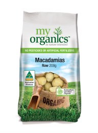 Organic Raw Macadamia Nuts 200gm