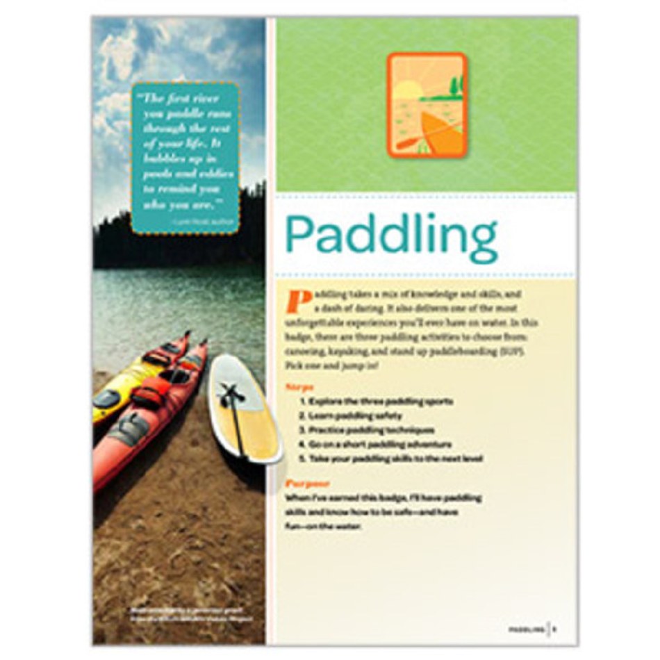 Senior Paddling Badge Requirements Girl Scout World
