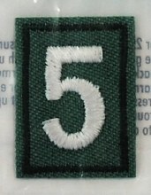 Junior, Cadette, Senior, & Ambassador Troop Numeral Iron On Patch