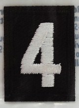 Brownie Troop Numeral Iron On Patch