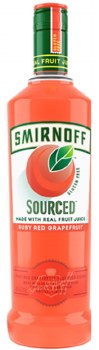 Smirnoff Sourced Ruby Red Grapefruit Vodka 750ml