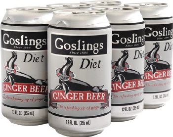 Goslings Diet Ginger Beer 6pk 12oz Can