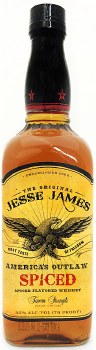 Jesse James Americas Outlaw Spiced Bourbon Whiskey 750ml
