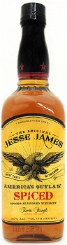 Jesse James Americas Outlaw Spiced Bourbon Whiskey 750ml