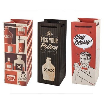 Retro Drinking Gift Bags Assorted
