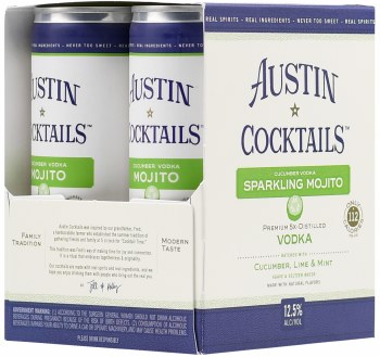 Austin Cocktails Cucumber Vodka Mojito 4pk 250ml Can
