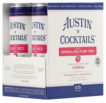 Austin Cocktails Freds Ruby Red Cocktail 4pk 250ml Can