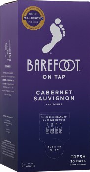 Barefoot On Tap Cabernet Sauvignon  3L Box