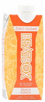 BeatBox Peach Punch Zero Sugar 500ml Box